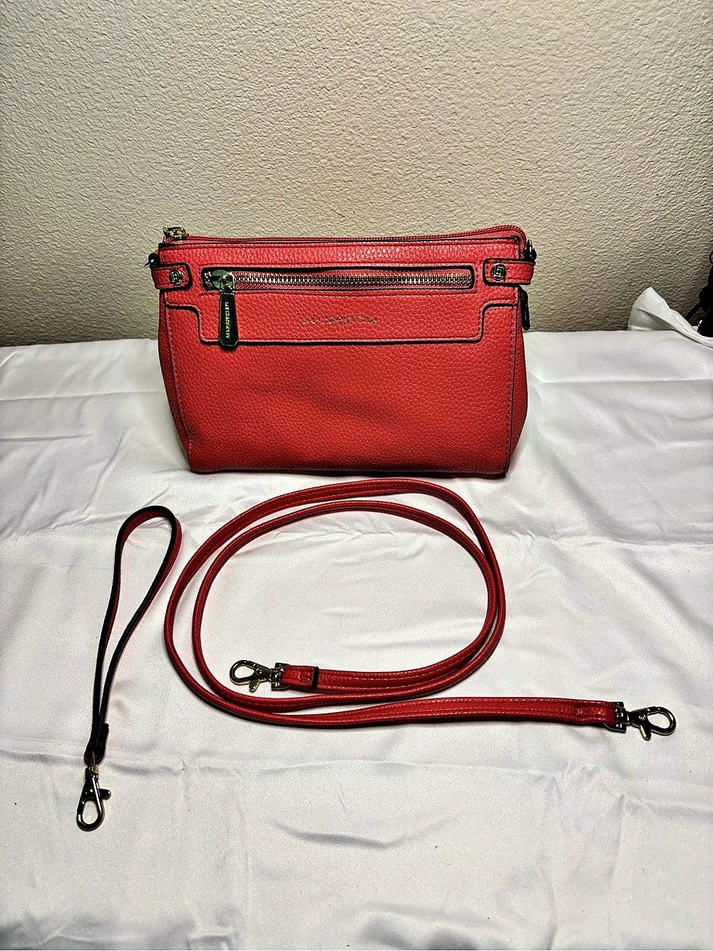 Liz Clairborne Coral Crossbody Wristlet with Straps